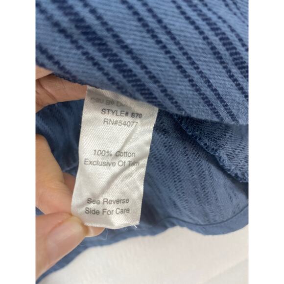 Cabi Cascade Peplum‎ Steampunk 100% Cotton Cropped Blue Striped Jacket Sz M - Picture 8 of 10